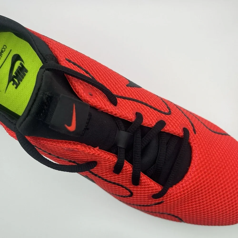 Nike Running Shoes Men 11.5 Red Black Mesh Lightweight Athletic Sneakers (NEW)